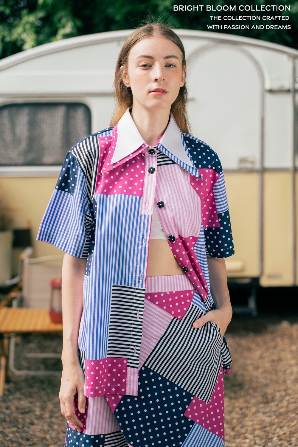POYA Bright Bloom collection, candy-bright floral cotton