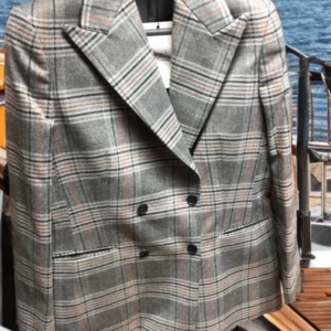 The Riviera Plaid Blazer — Grey Plaid